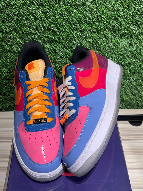 Nike Air Force 1 Low SP Undefeated Multi-Patent Total Orange Sz 12