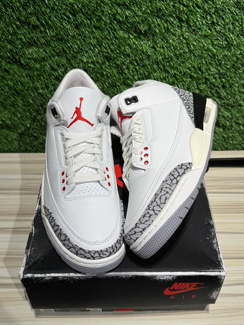 Jordan 3 Retro White Cement Reimagined Sz 8.5