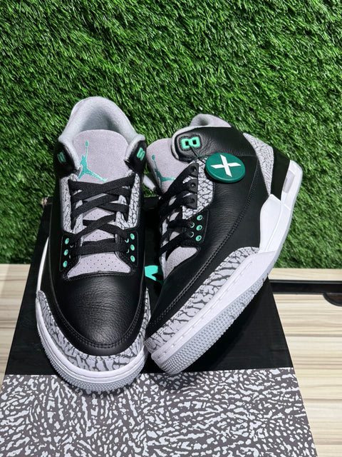 Jordan 3 Retro Green Glow Sz 10.5M