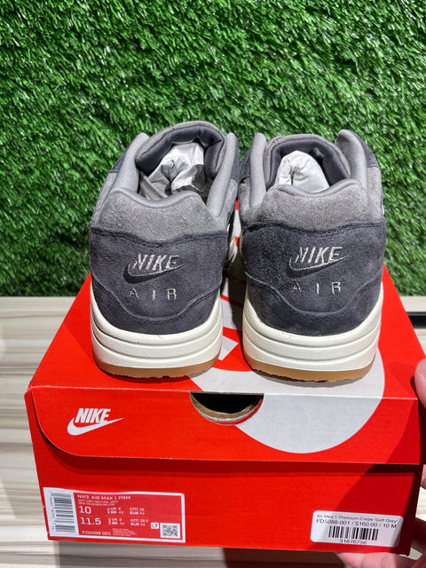 Nike Air Max 1 Crepe Soft Grey Sz 10