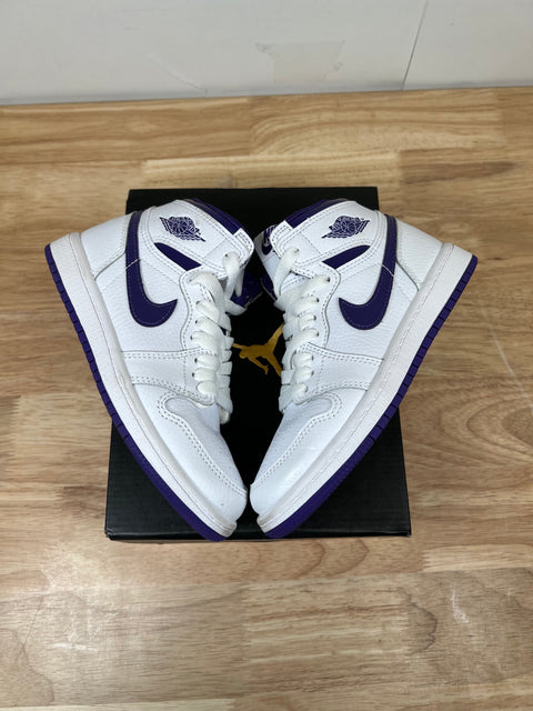 Jordan 1 Low Court Purple White