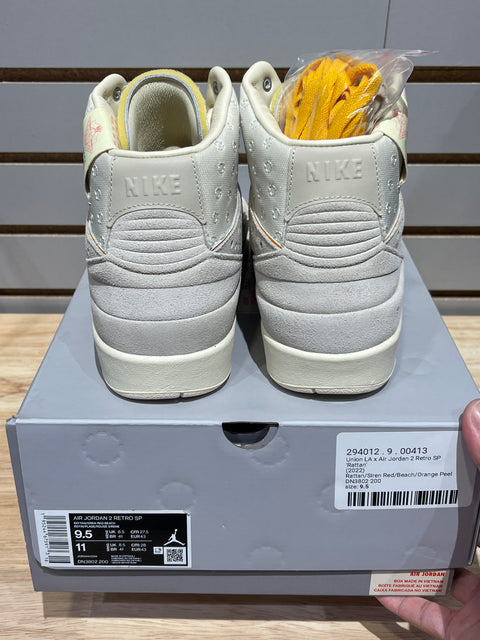 Jordan 2 Retro SP Union Rattan Sz 9.5