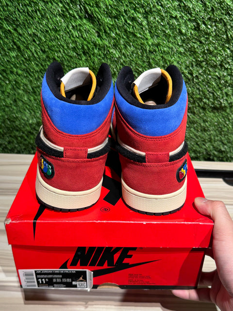 Jordan 1 Mid SE Fearless Blue the Great Sz 11.5