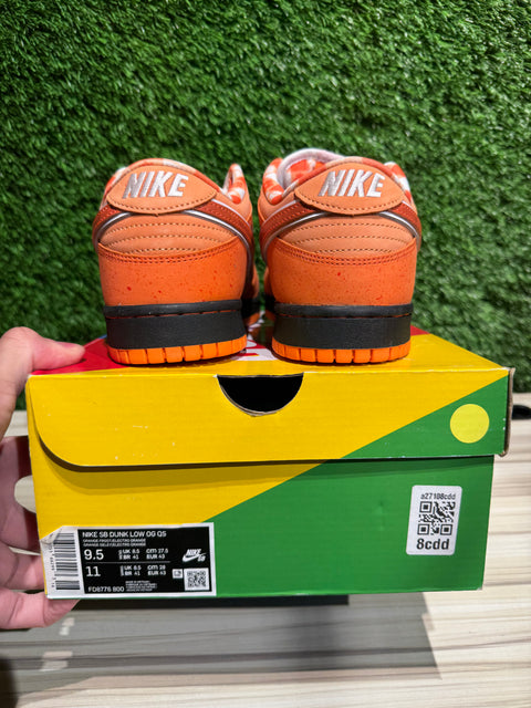 Nike SB Dunk Low Concepts Orange Lobster Sz 9.5M