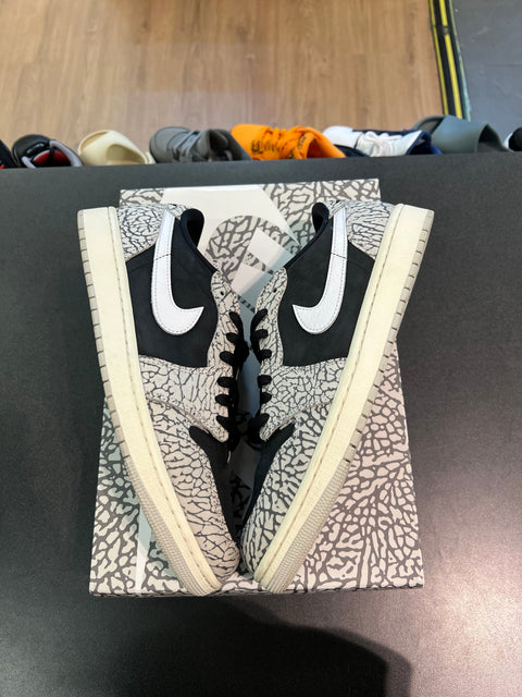 Black Cement Air Jordan 1 Low