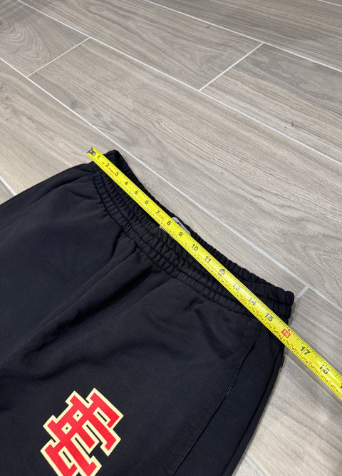 Eric Emanuel EE Basic/Core Sweatpant (FW24) Black/Red Sz XXL