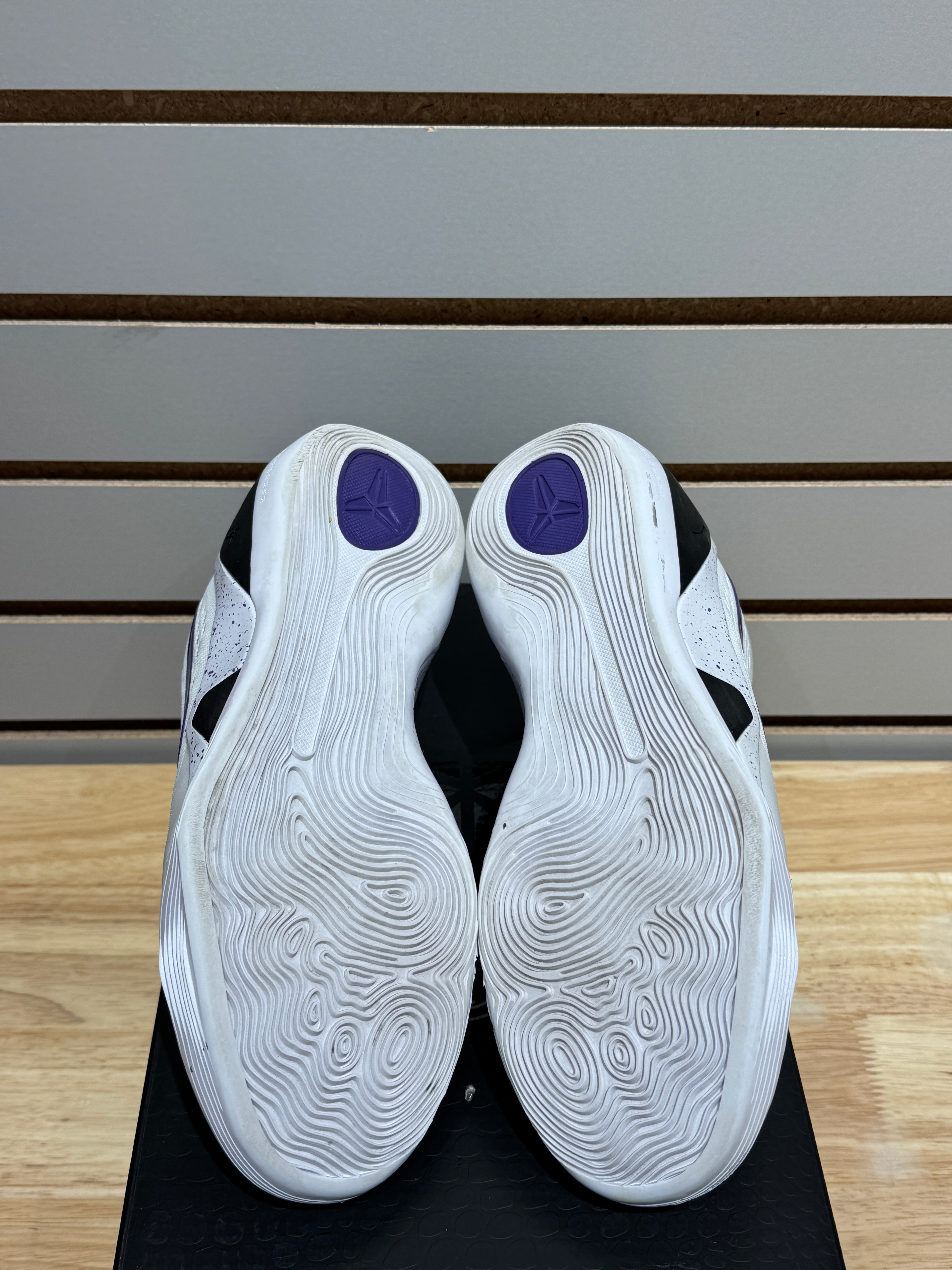 Nike Kobe 9 Elite Low EM Protro White Court Purple Sz 6M – Sneak City