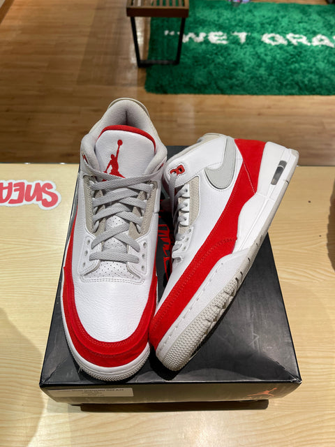 Jordan 3 Retro Tinker White University Red