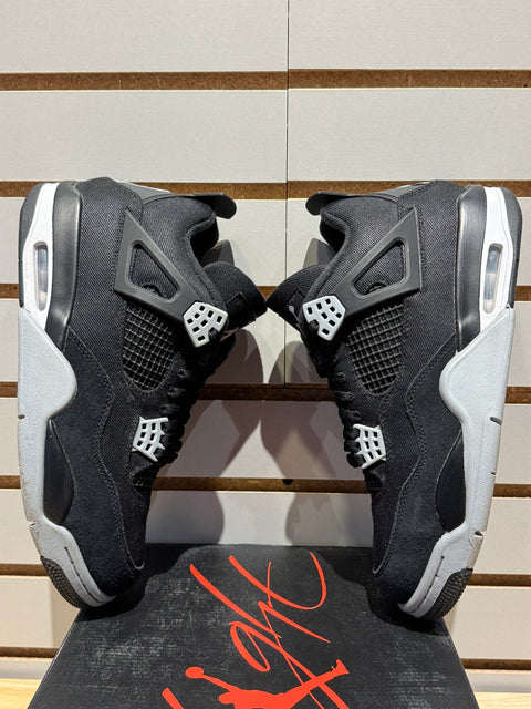 Jordan 4 Retro SE Black Canvas Sz 9M