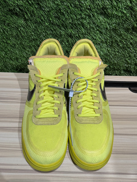 Nike Air Force 1 Low Off-White Volt Sz 13