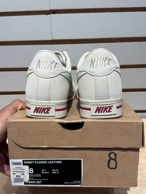 Nike Sweet Classic Leather Birch Team Red Sz 8