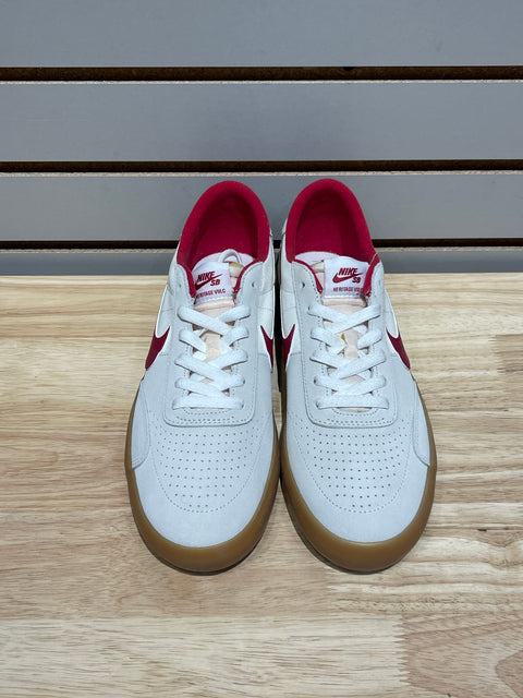 Nike SB Heritage Vulc Summit White Cardinal Red Sz 9.5