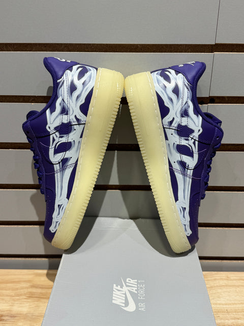 Nike Air Force 1 Low '07 QS Purple Skeleton Halloween (2021)