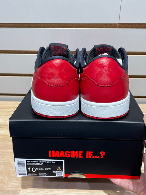 Jordan 1 Retro Low OG Banned Sz 10.5M
