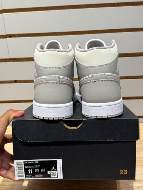 Jordan 1 Mid Linen Sz 11