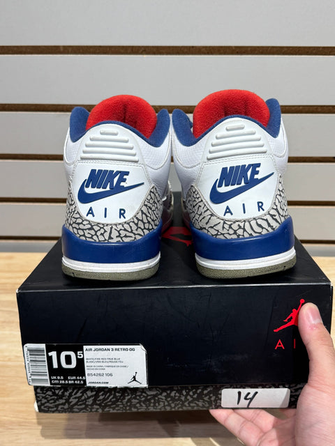 Jordan 3 Retro True Blue (2016) Sz 10.5