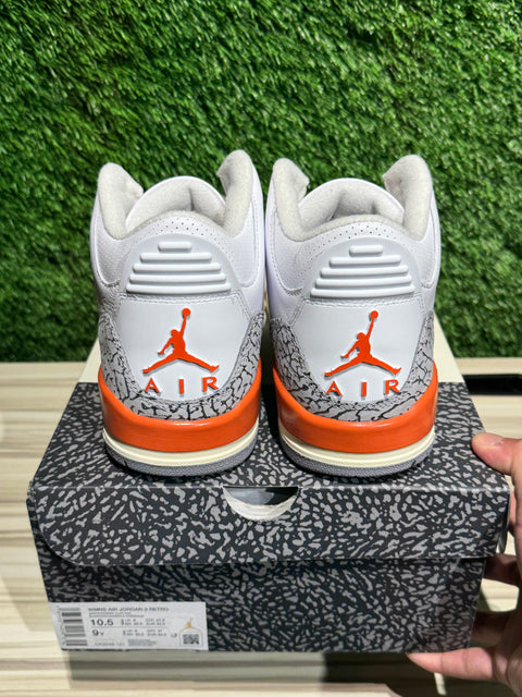 Jordan 3 Retro Georgia Peach (Women's) Sz 9M