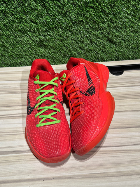 Nike Kobe 6 Protro Reverse Grinch Sz 6.5M