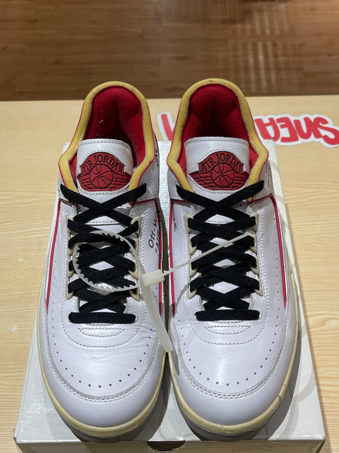 Jordan 2 Retro Low SP Off-White White Red SZ 11