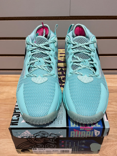 adidas Dame 8 Dame Dalla Light Blue Pink Sz 10.5