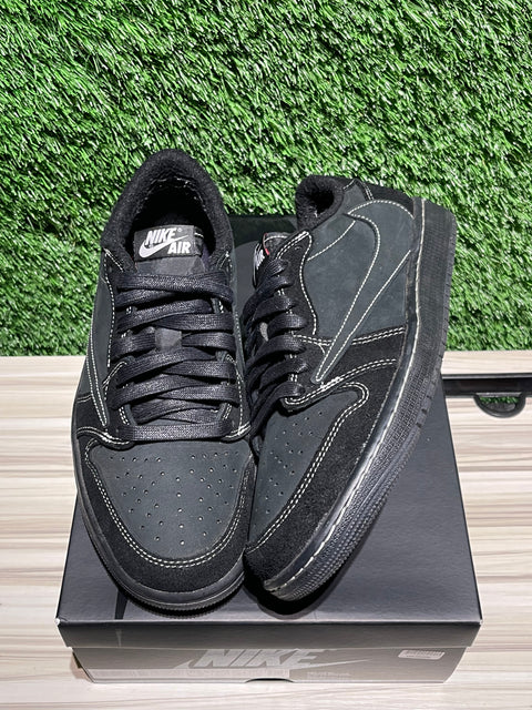 Jordan 1 Retro Low OG SP Travis Scott Black Phantom Sz 9M