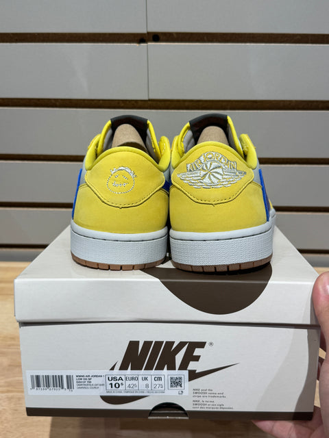 Jordan 1 Retro Low OG SP Travis Scott Canary (Women's) Sz 9M/10.5W