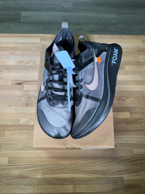 DS Off White Black Nike Zoom Fly Sz 11.5