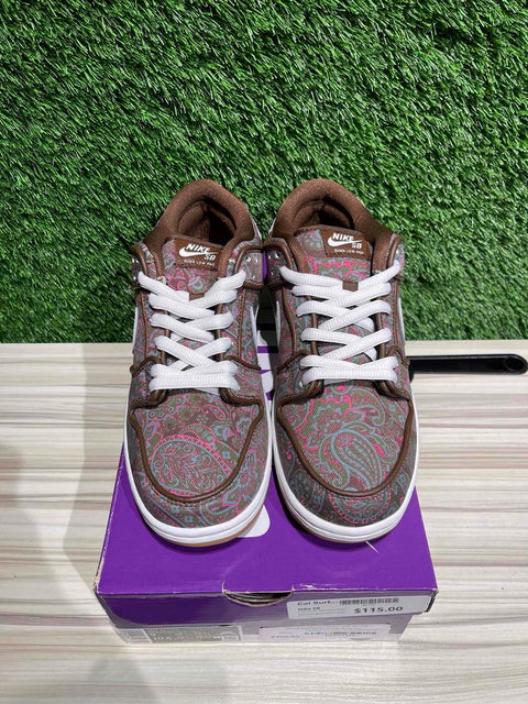 Nike SB Dunk Low Pro Paisley Brown Sz 9