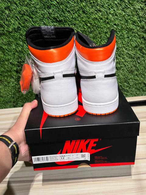 Jordan 1 Retro High Electro Orange Sz 12M