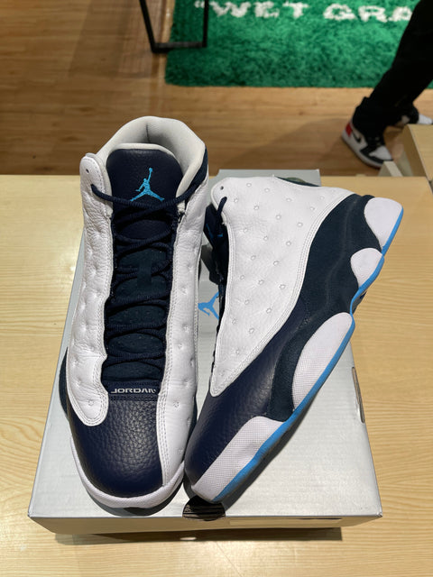 Jordan 13 Retro Obsidian Powder Blue White