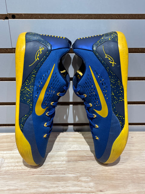 Nike Kobe 9 EM Gym Blue University Gold Sz 12