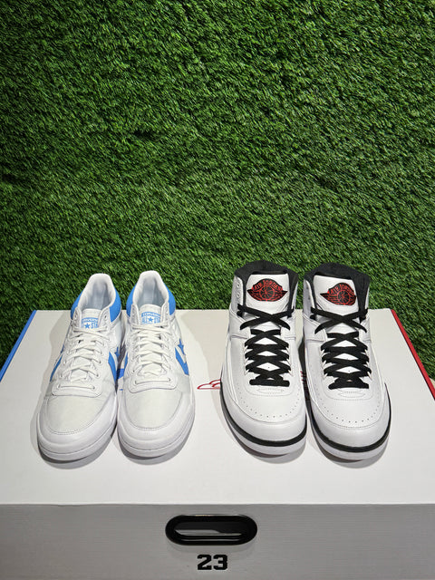 Jordan 2 Retro & Converse Fastbreak Mid Alumni Pack Sz 11M