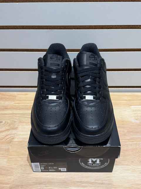 Nike Air Force 1 Low Supreme Black Sz 8
