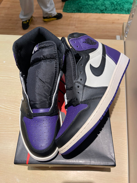 Jordan 1 Low Court Purple White