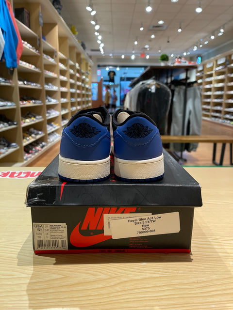 DS Royal Blue Air Jordan 1 Low Sz 5.5Y/7W