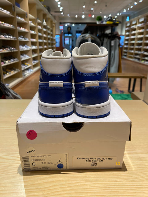 Jordan 1 Mid Kentucky Blue (Women's)