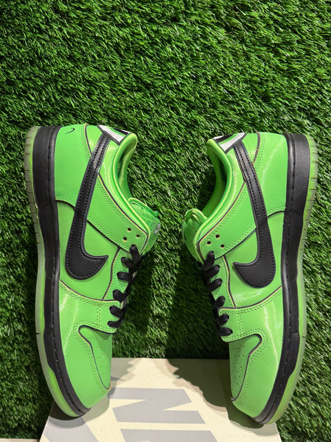 Nike SB Dunk Low The Powerpuff Girls Buttercup Sz 9.5
