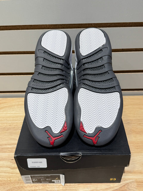 Jordan 12 Retro White Dark Grey (GS) Sz 6.5Y