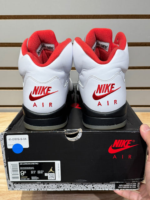 Jordan 5 Retro Fire Red Silver Tongue (2020) Sz 9.5