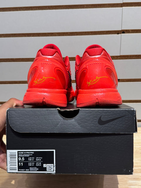 Nike Kobe 6 Protro Reverse Grinch Sz 9.5