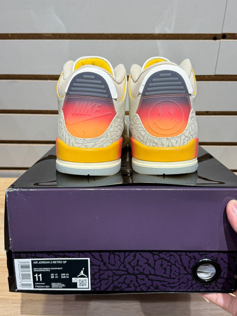 Jordan 3 Retro SP J Balvin Medellín Sunset Sz 11