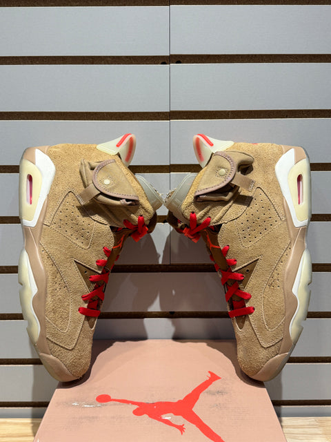 Jordan 6 Retro Travis Scott British Khaki Sz 12