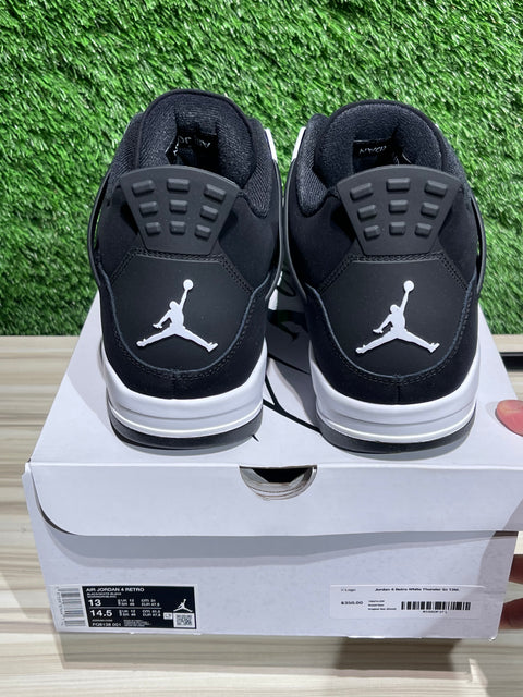 Jordan 4 Retro White Thunder Sz 13M.