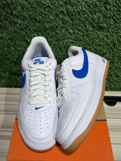 Nike Air Force 1 '07 Low Color of the Month Varsity Royal Gum Sz 9M
