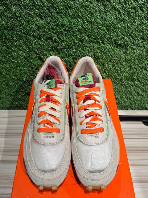 Nike LD Waffle sacai CLOT Kiss of Death Net Orange Blaze