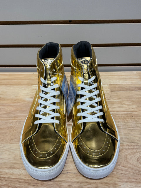 Vans Sk8-Hi Metallic Gold Sz 12 (Sample)
