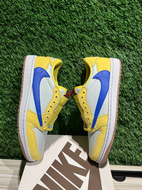 Jordan 1 Retro Low OG SP Travis Scott Canary (Women's) Sz 7M/8.5W