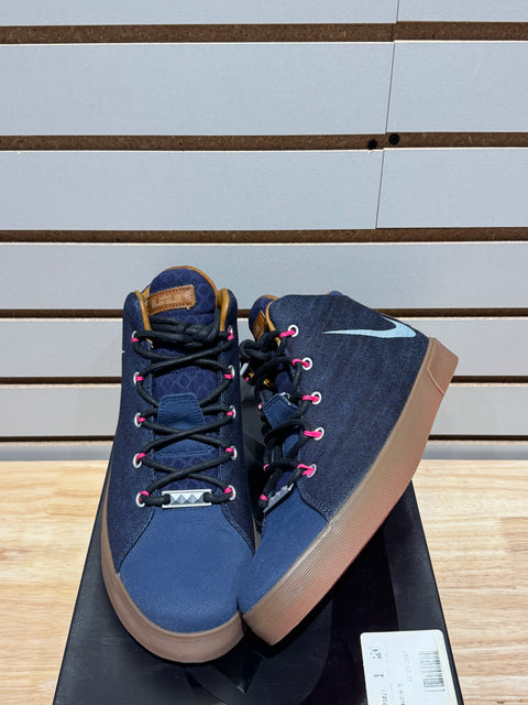 Nike LeBron 12 NSW Fireberry Denim Sz 9.5