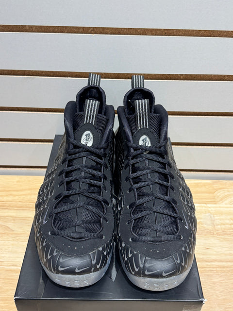 Nike Air Foamposite One All-Over Swoosh Black Sz 11