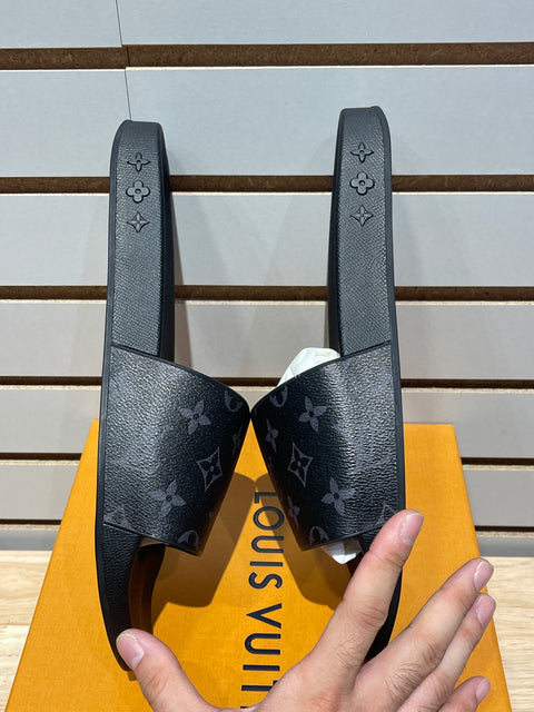 Louis Vuitton Waterfront Mule Monogram Eclipse Sz 9